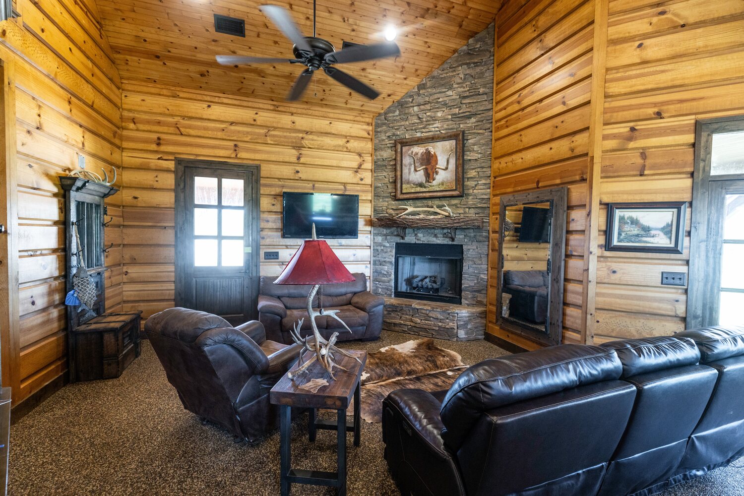 Great room at Black Flat Lodge