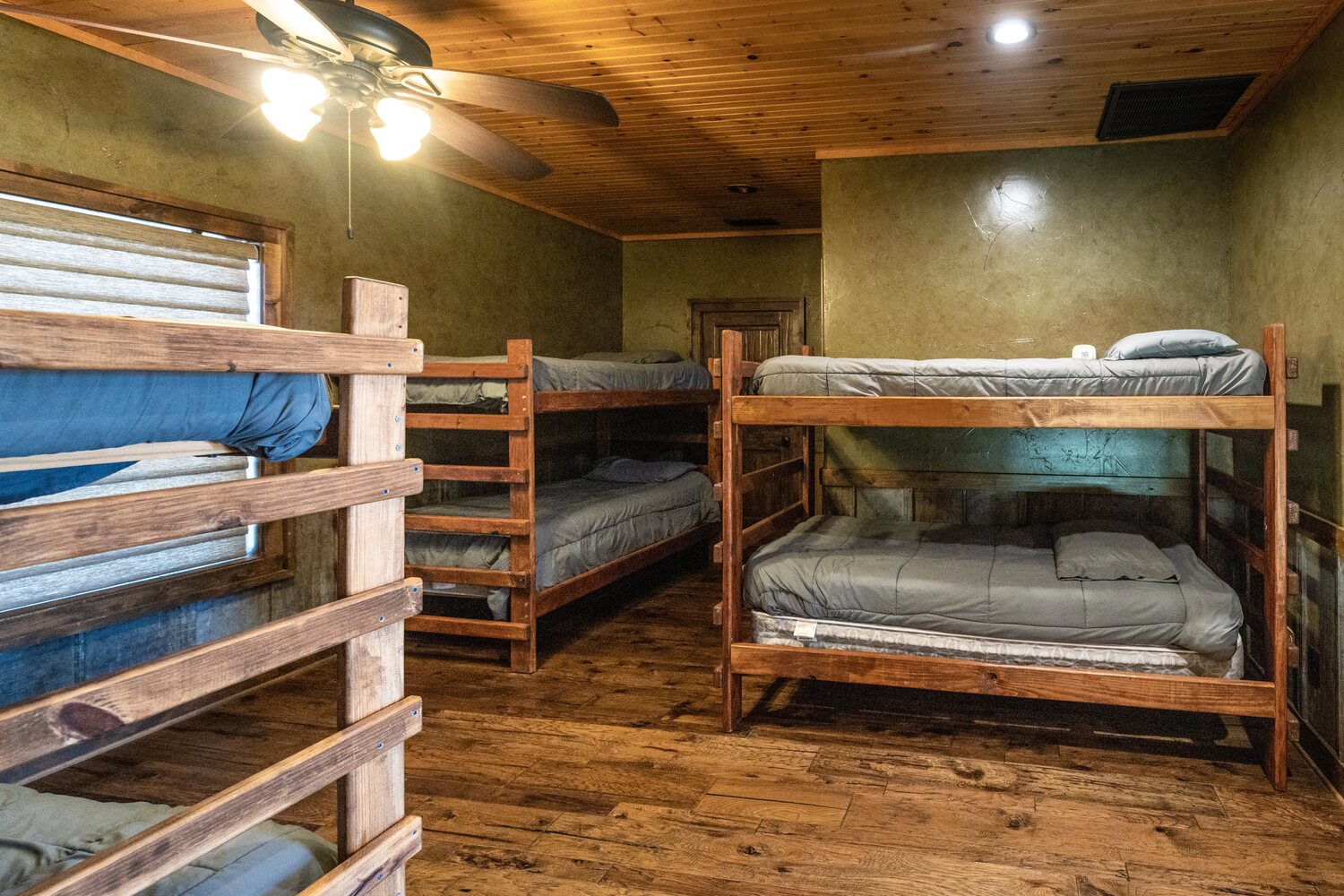 Large bunk loft at Black Flat Lodge